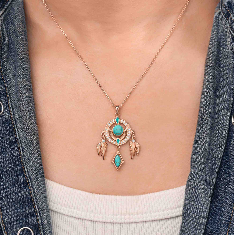 Mystic Dreamcatcher Necklace - Serene Western