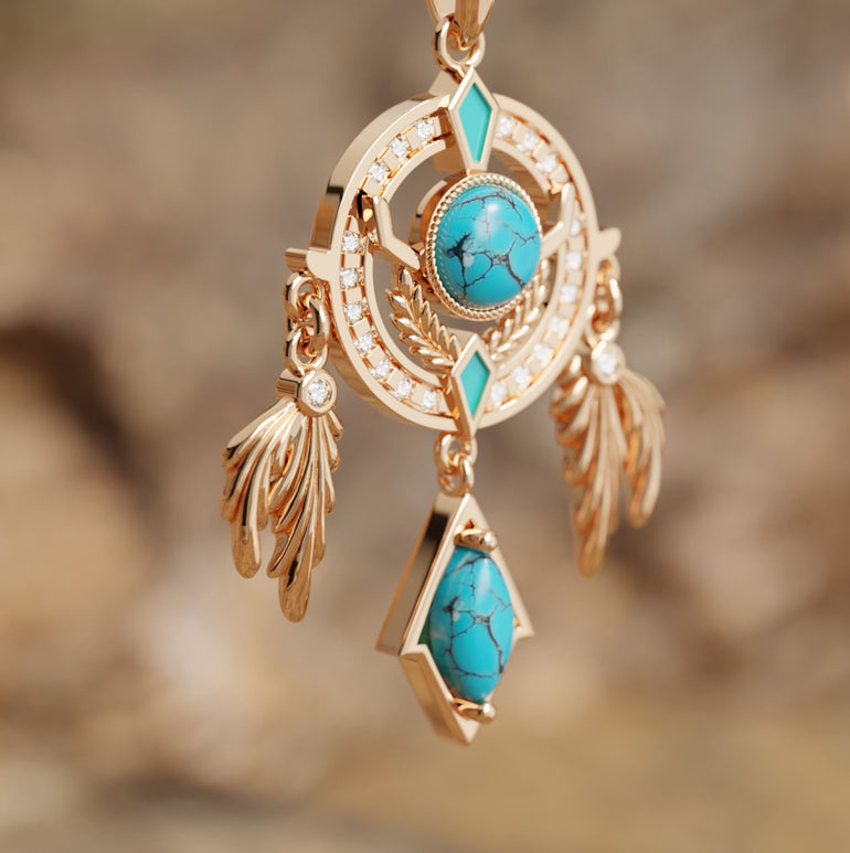 Mystic Dreamcatcher Necklace - Serene Western