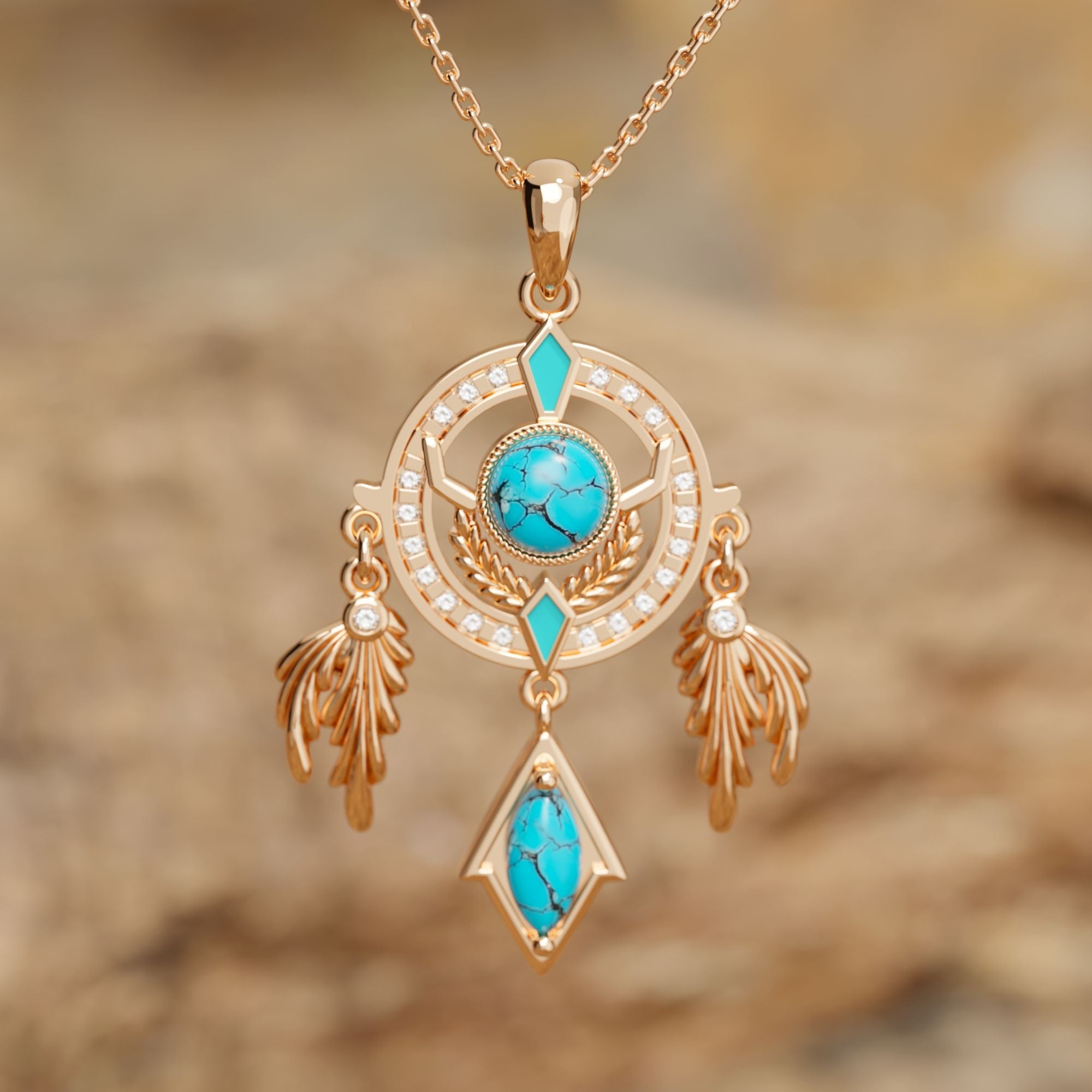 Mystic Dreamcatcher Necklace - Serene Western