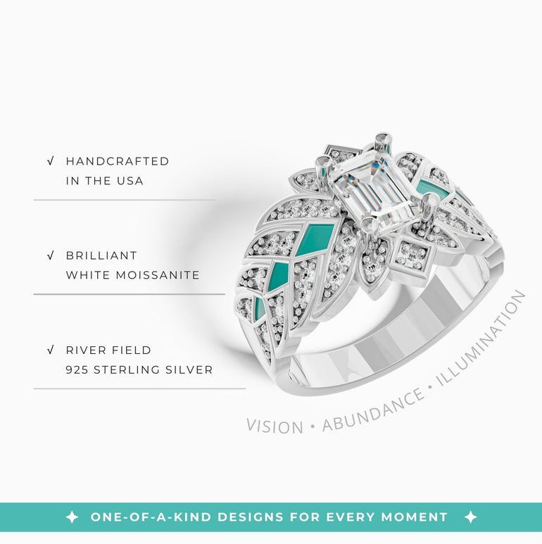 Nautical Starlight Ring - Moissanite - Serene Western