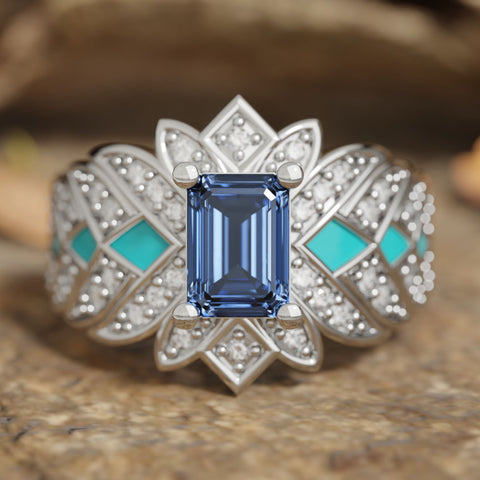 Nautical Starlight Ring - Sapphire