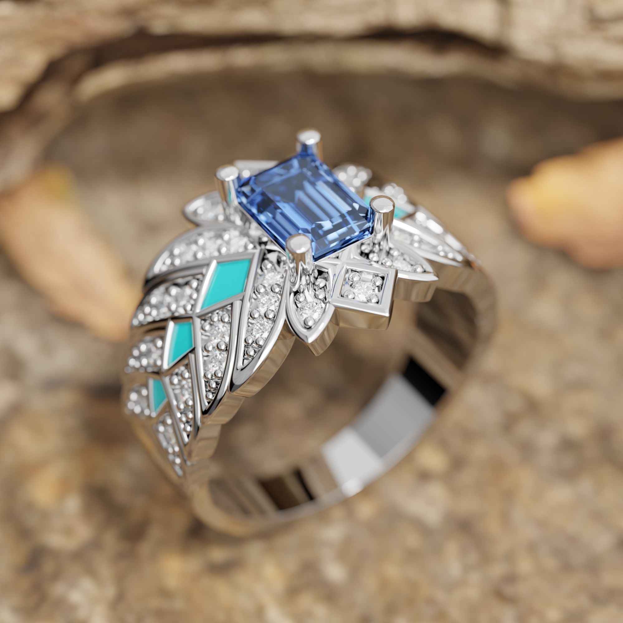 Nautical Starlight Ring - Sapphire - Serene Western