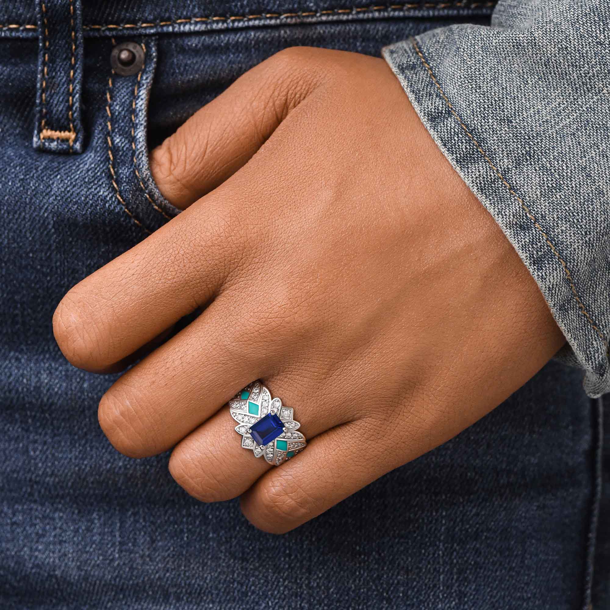 Nautical Starlight Ring - Sapphire - Serene Western