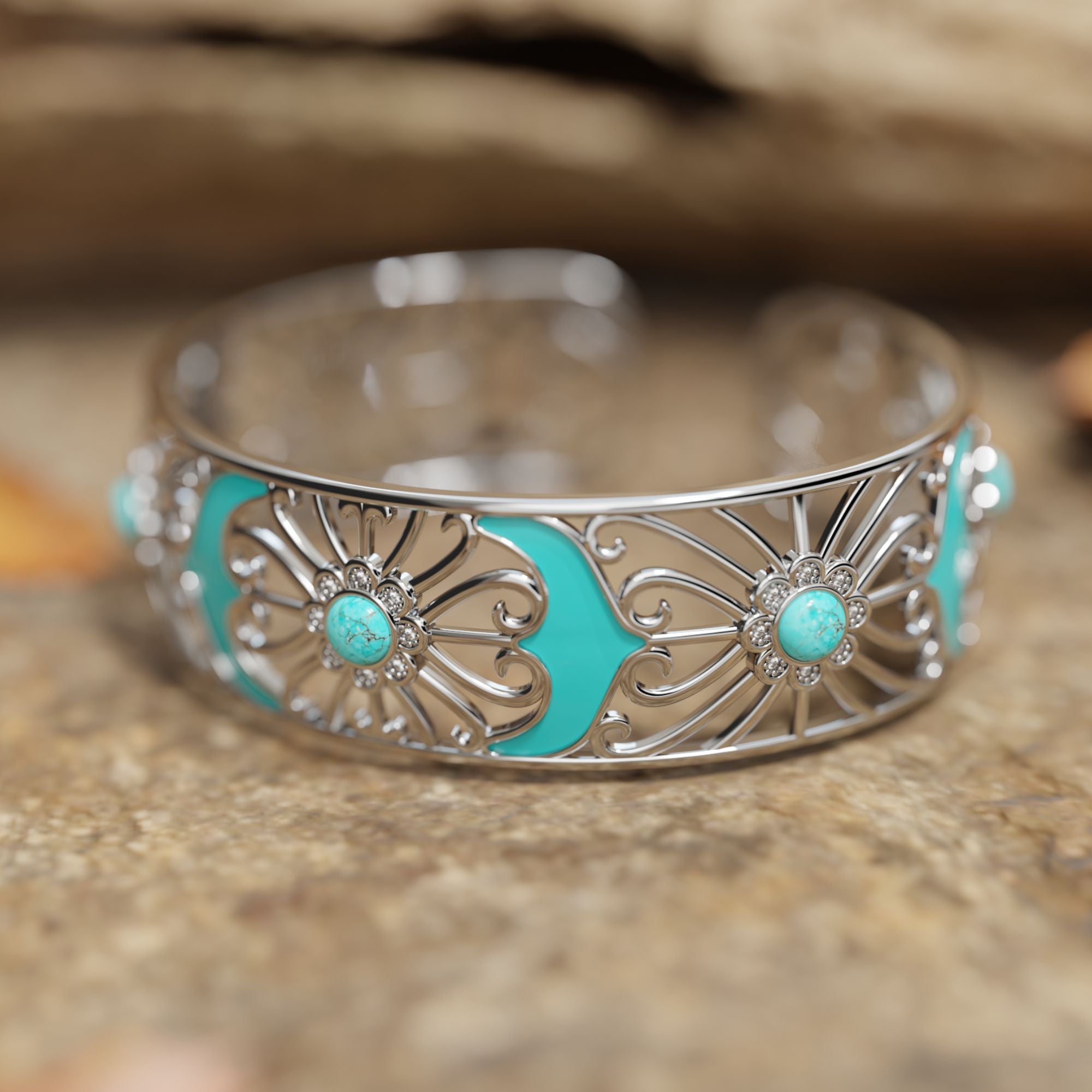 Prairie Flower Cuff Bracelet - Serene Western