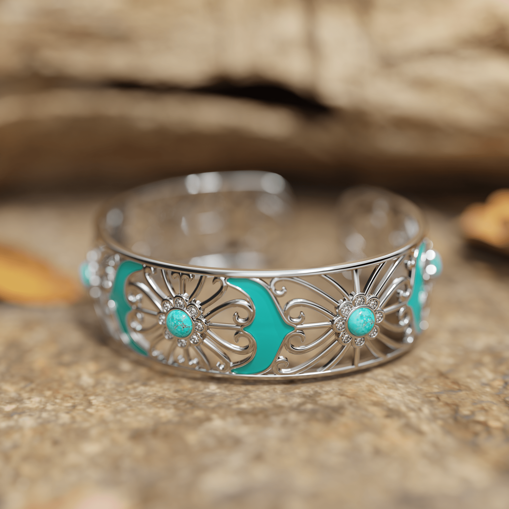 Prairie Flower Cuff Bracelet - Serene Western