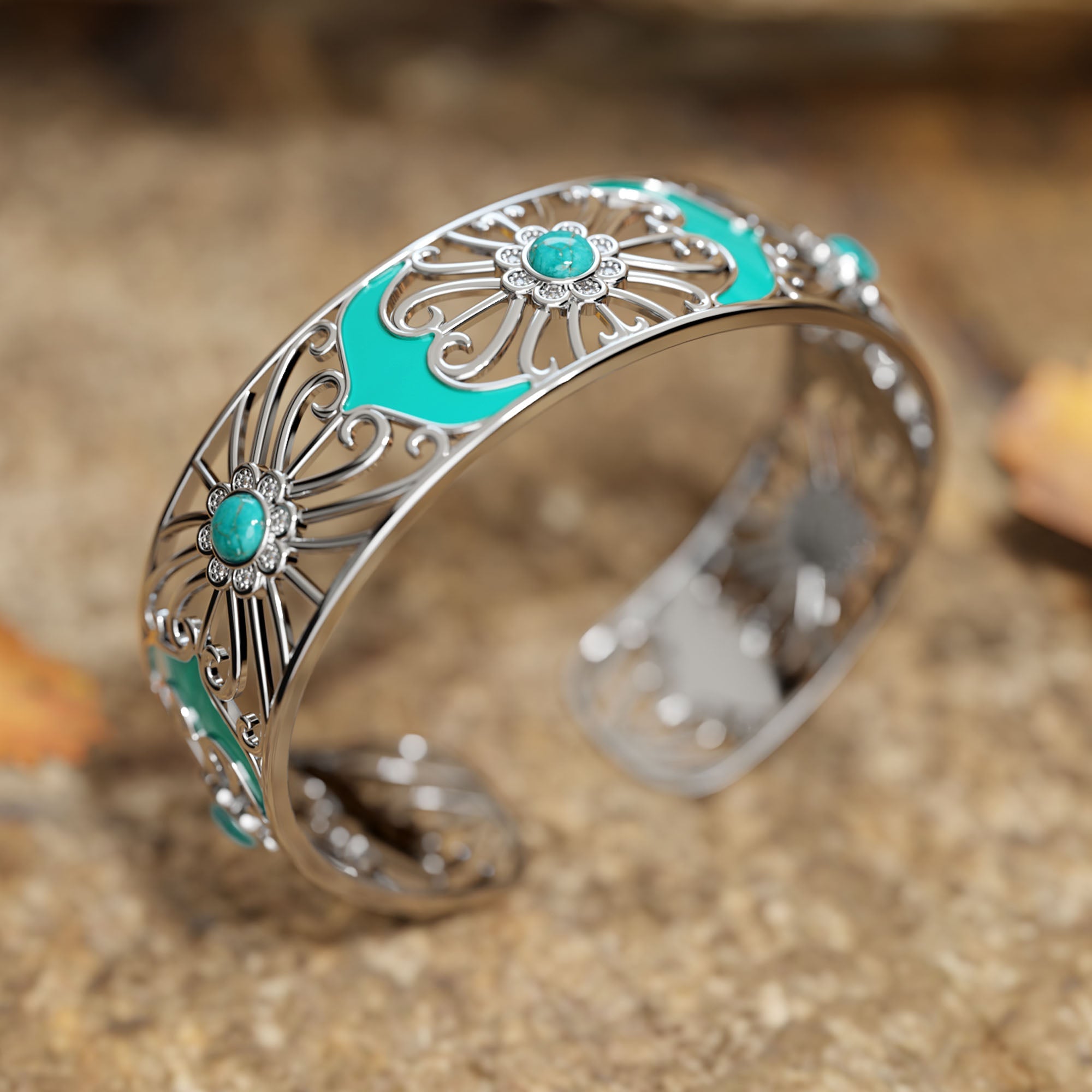 Prairie Flower Cuff Bracelet - Serene Western