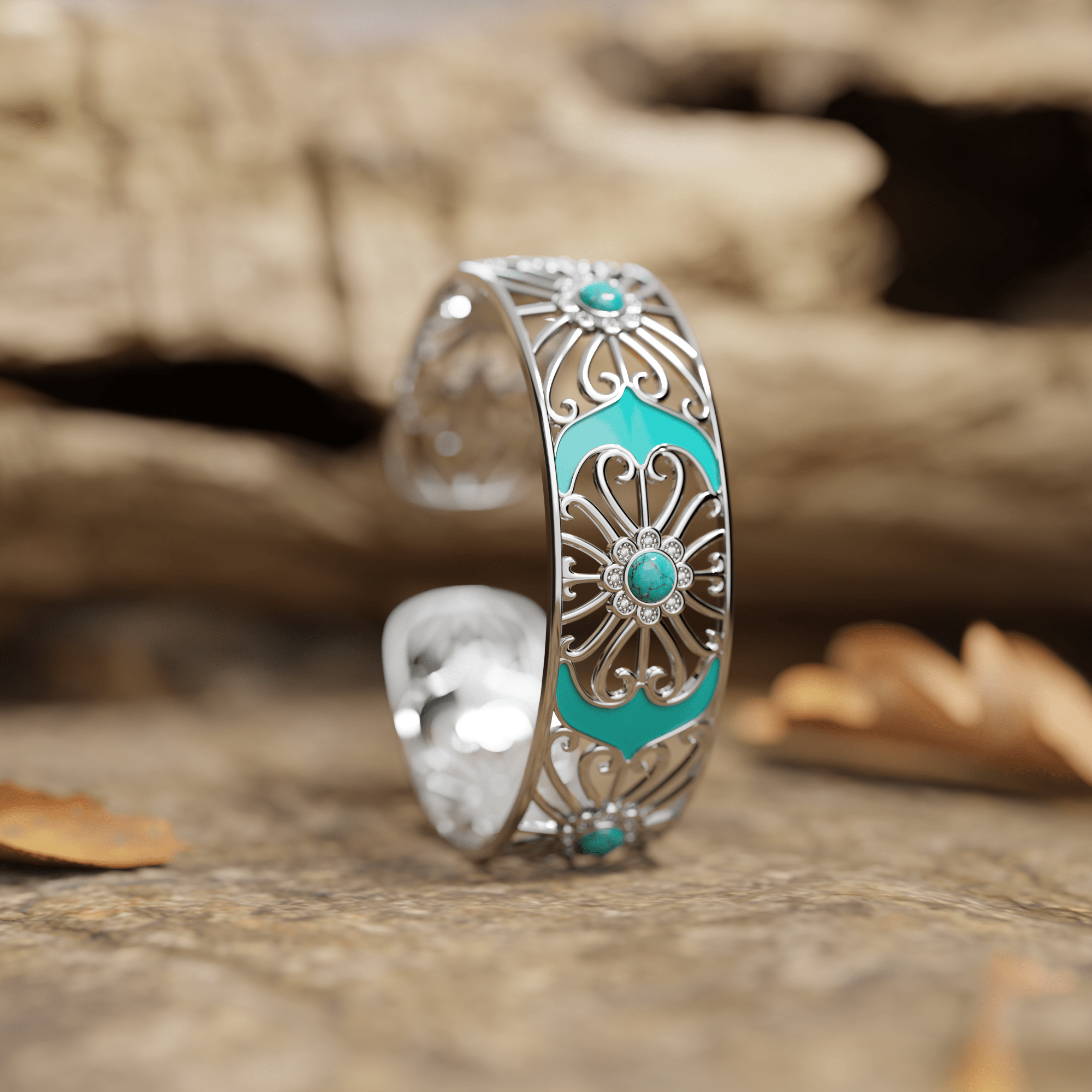 Prairie Flower Cuff Bracelet - Serene Western