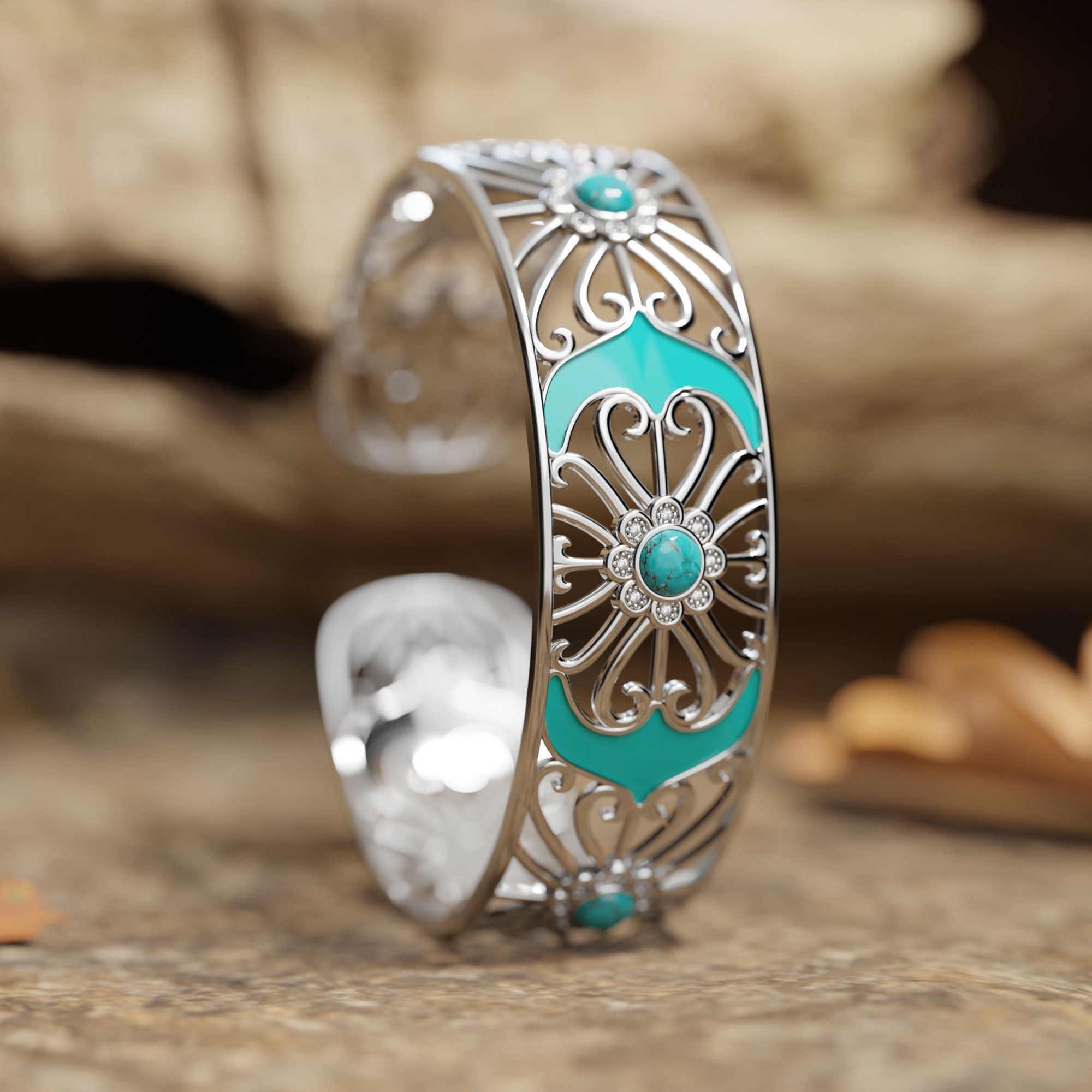 Prairie Flower Cuff Bracelet - Serene Western