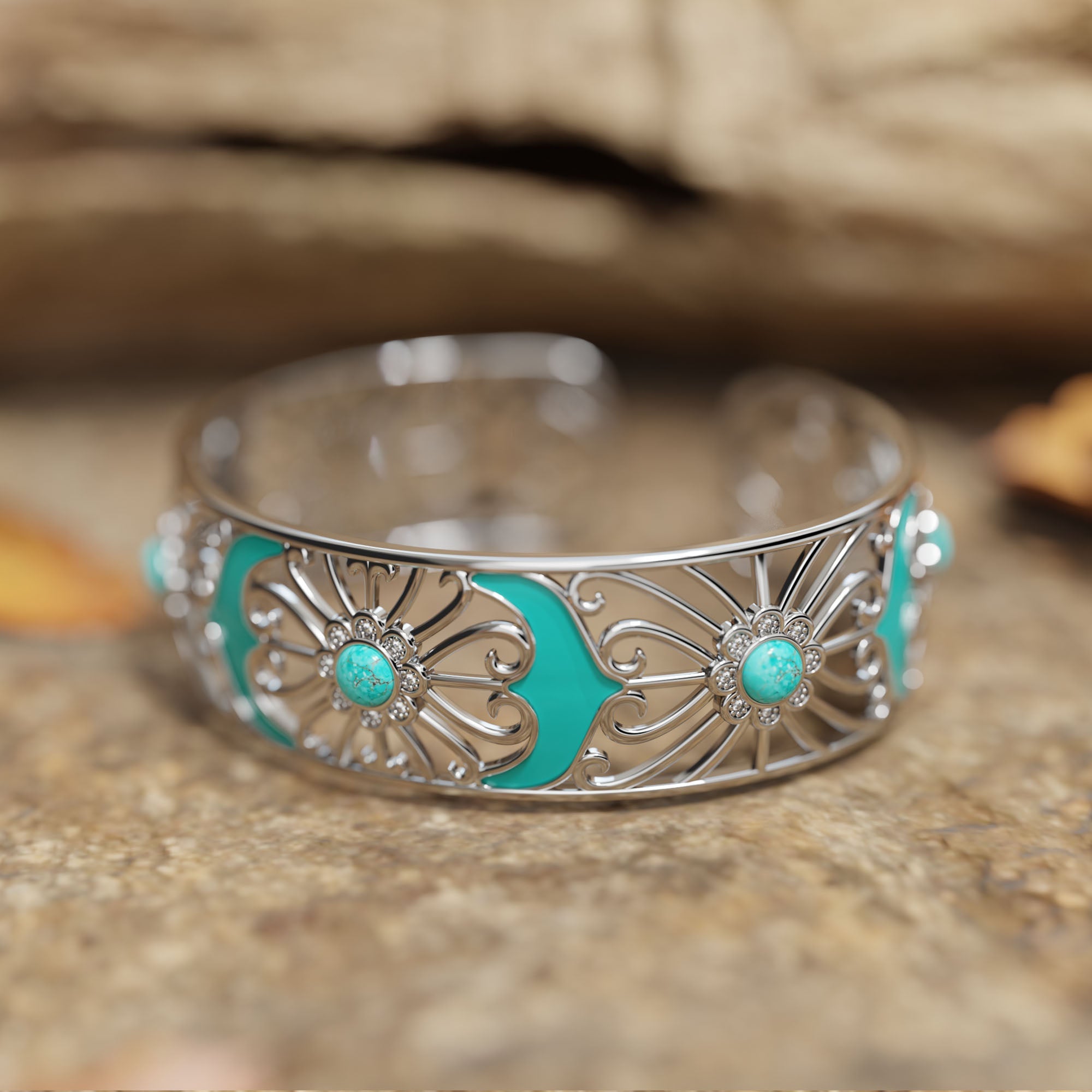 Prairie Flower Cuff Bracelet - Serene Western