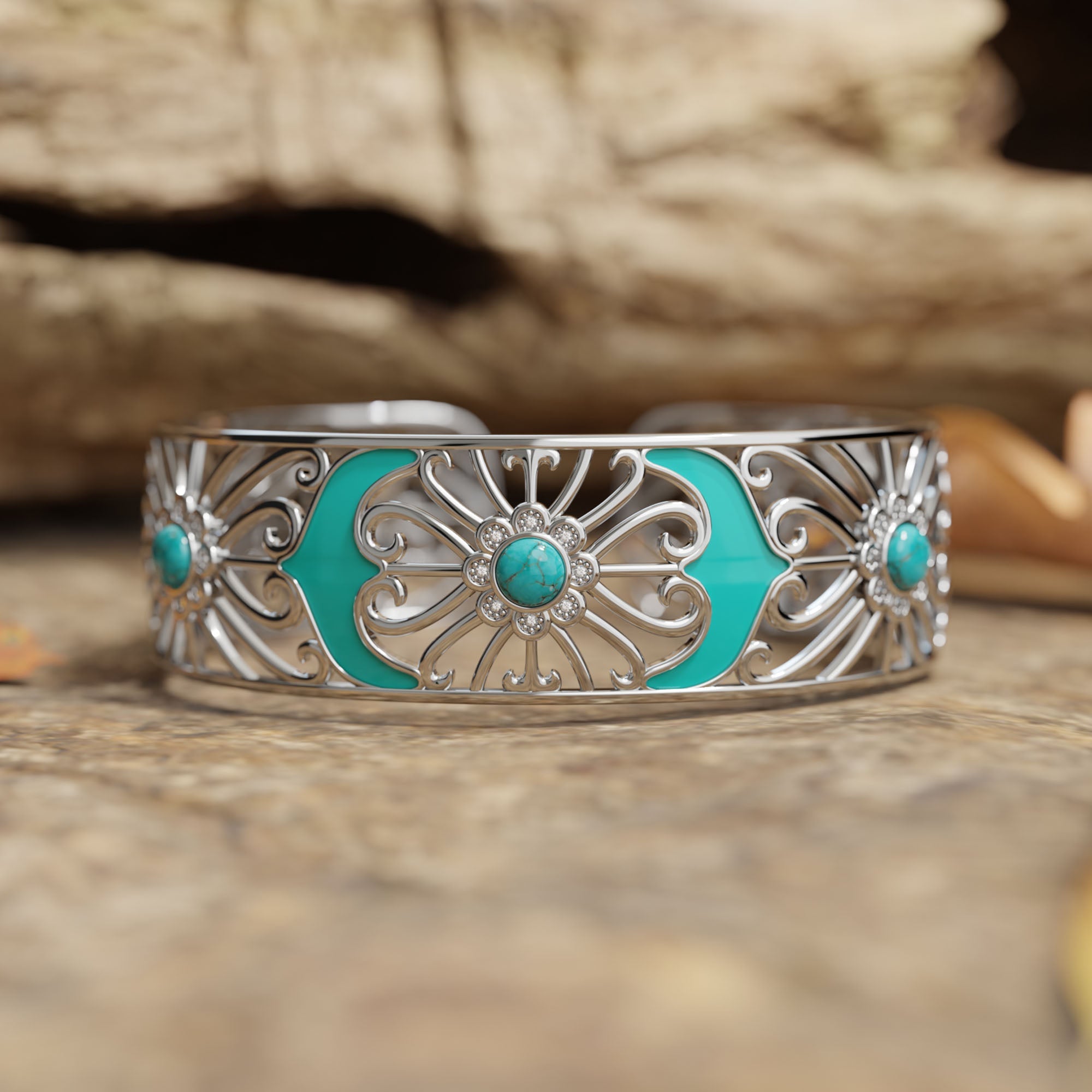 Prairie Flower Cuff Bracelet - Serene Western