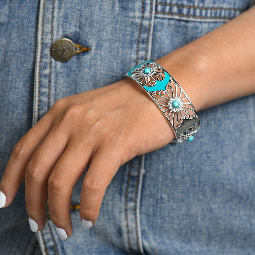 Prairie Flower Cuff Bracelet - Serene Western