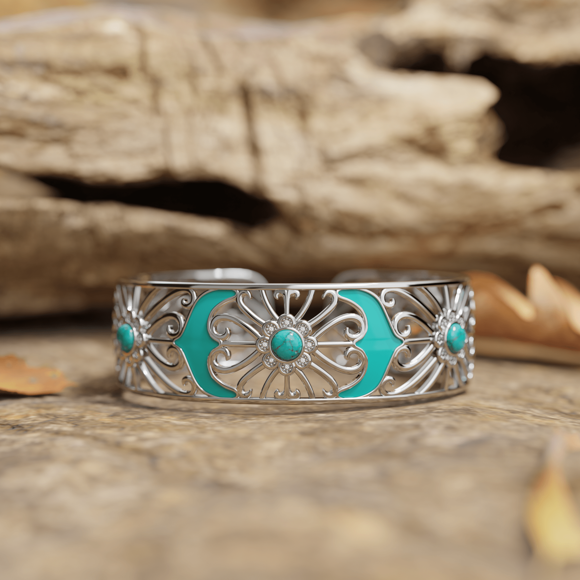 Prairie Flower Cuff Bracelet - Serene Western