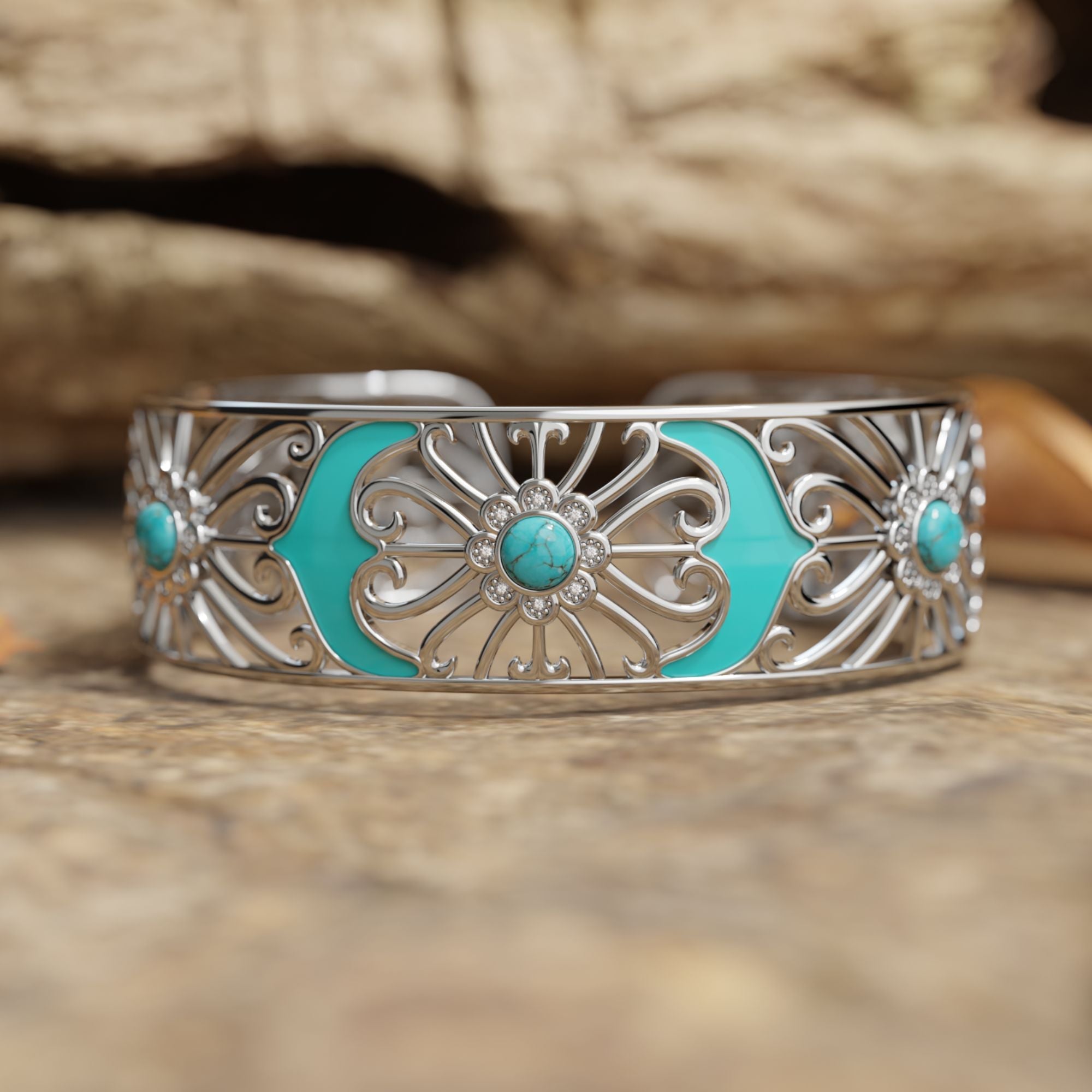 Prairie Flower Cuff Bracelet - Serene Western