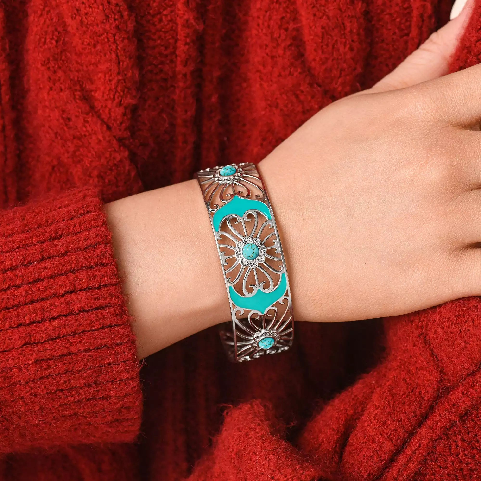 Prairie Flower Cuff Bracelet - Serene Western