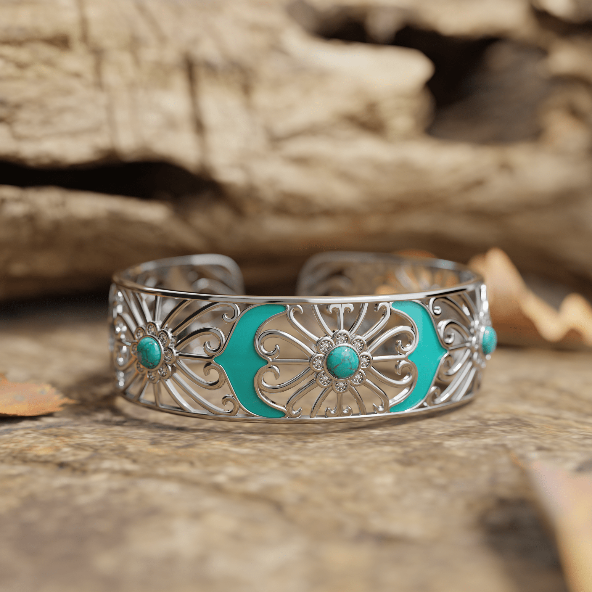 Prairie Flower Cuff Bracelet - Serene Western