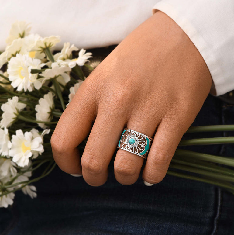 Prairie Flower Cuff Ring - Serene Western