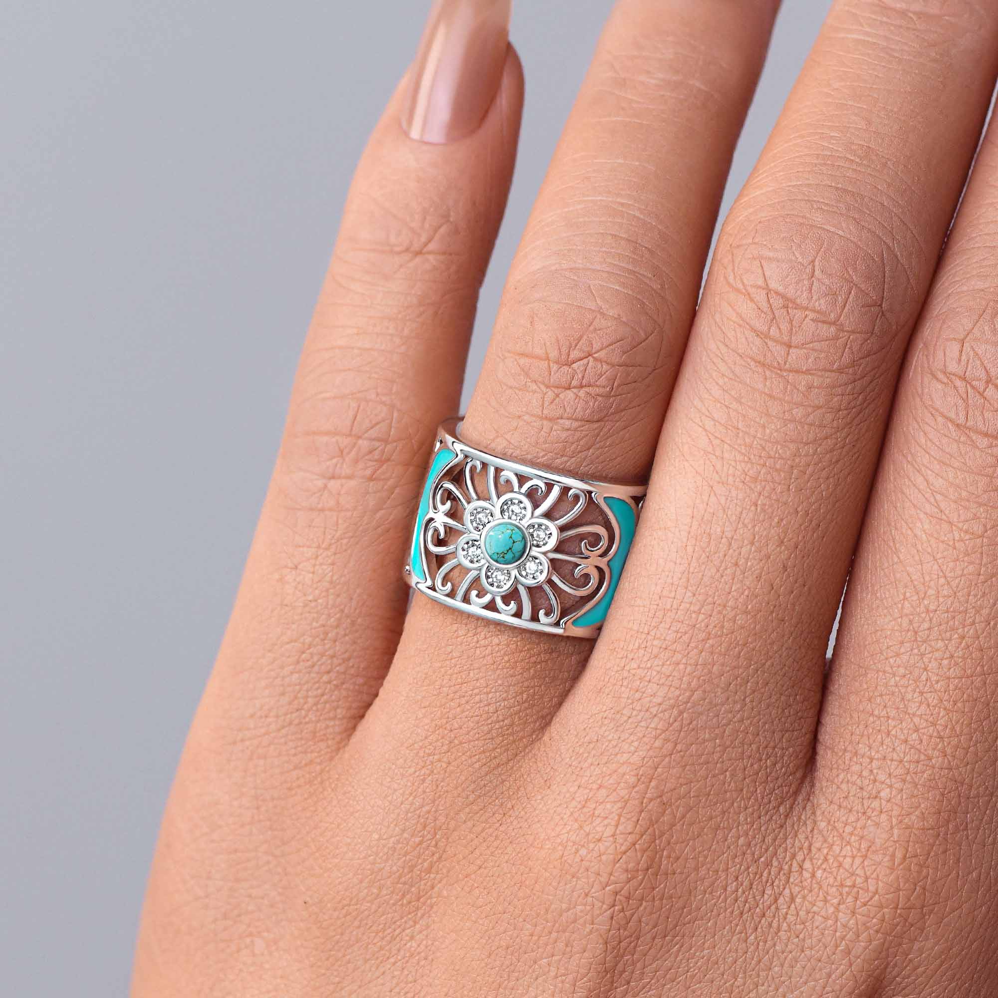 Prairie Flower Cuff Ring - Serene Western