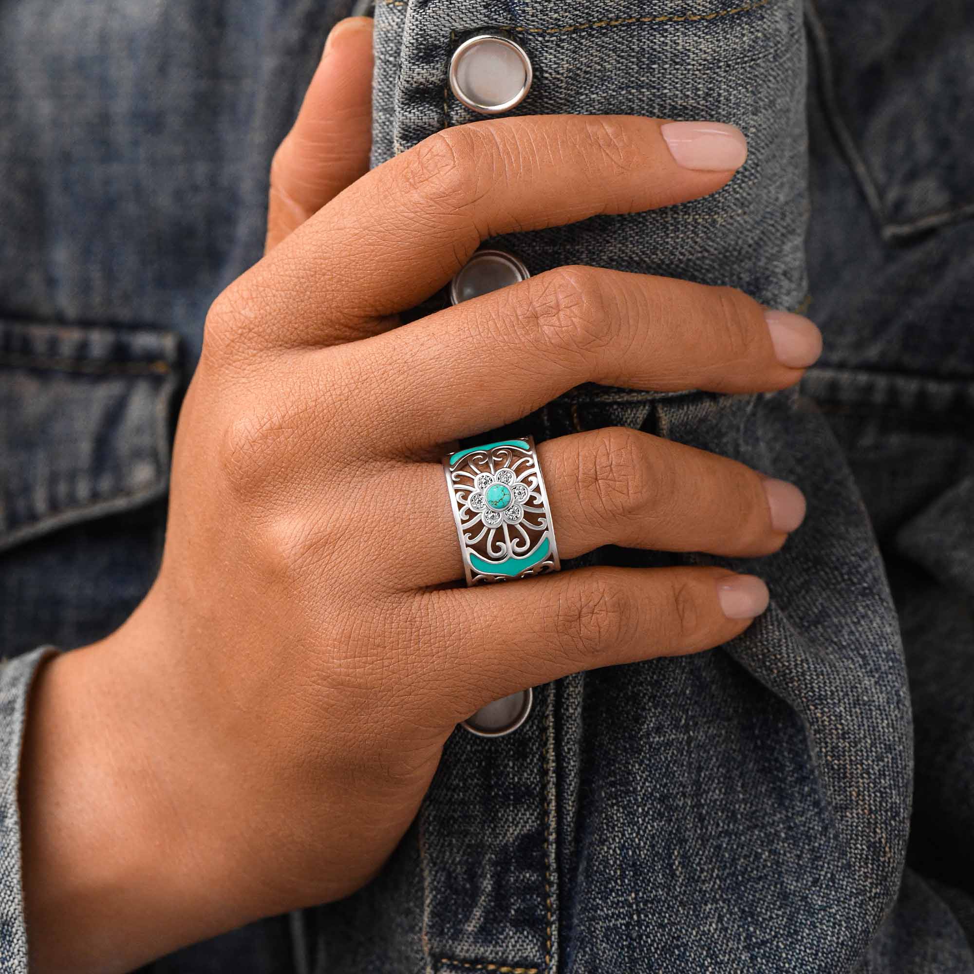 Prairie Flower Cuff Ring - Serene Western