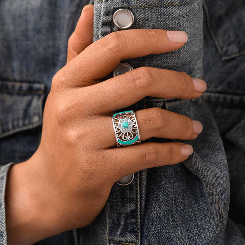 Prairie Flower Cuff Ring