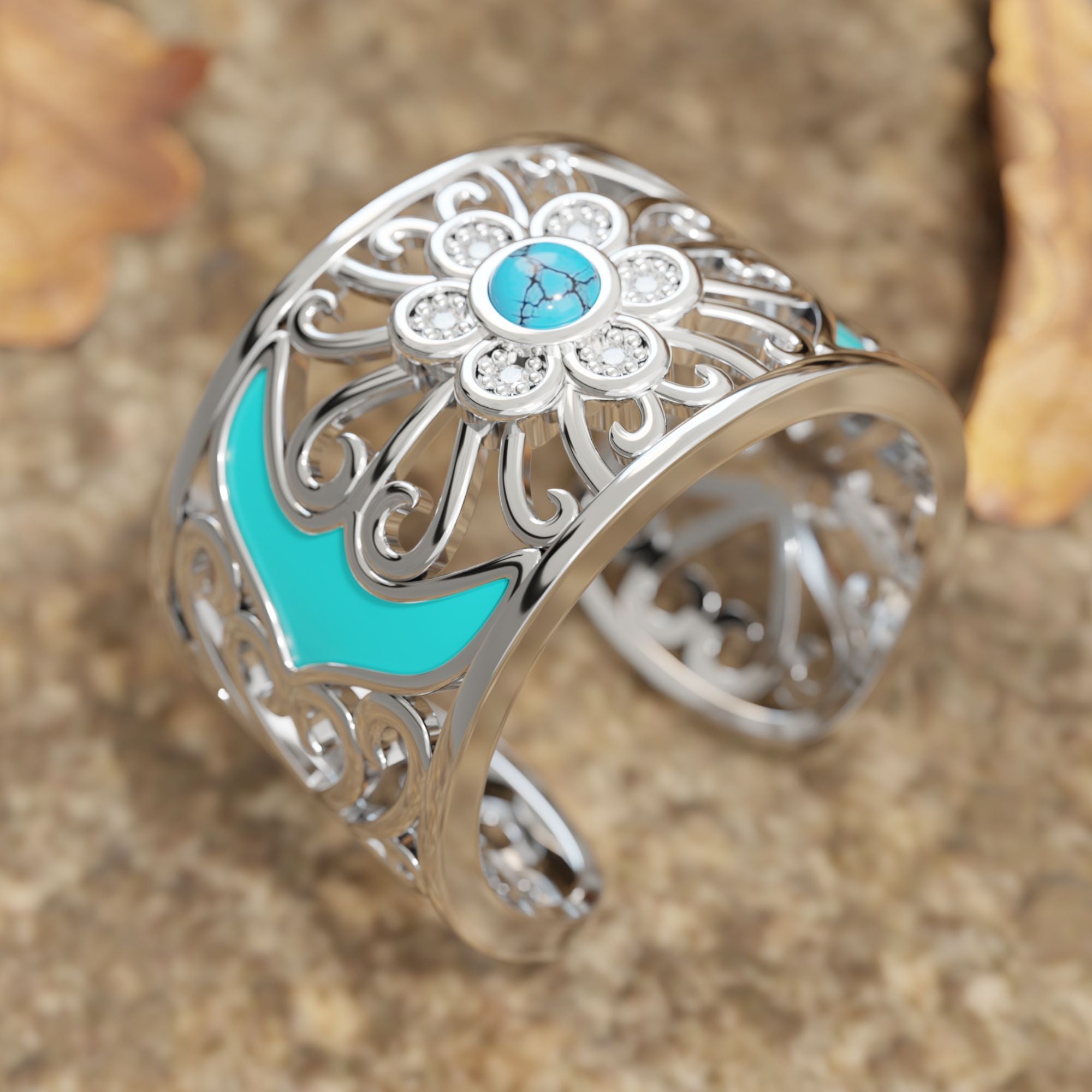 Prairie Flower Cuff Ring - Serene Western