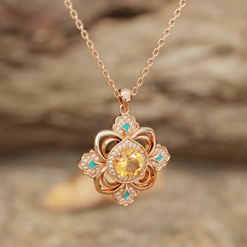 Prairie Insignia Necklace - Citrine