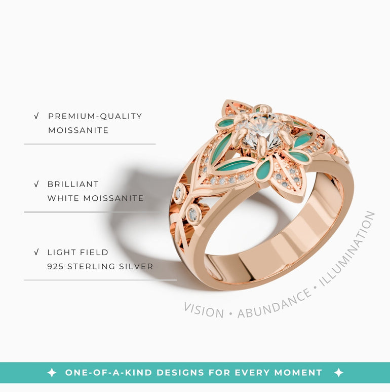 Radiant Bud Ring - Serene Western