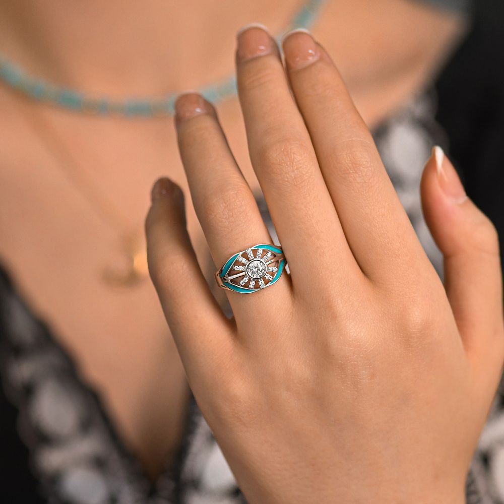 Radiant Sunburst Ring - Serene Western