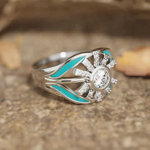 Radiant Sunburst Ring