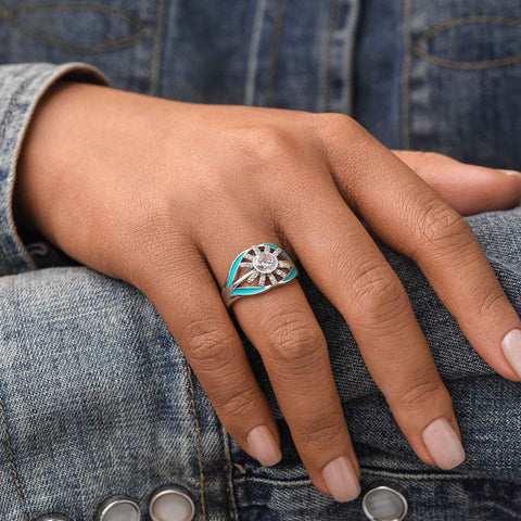 Radiant Sunburst Ring