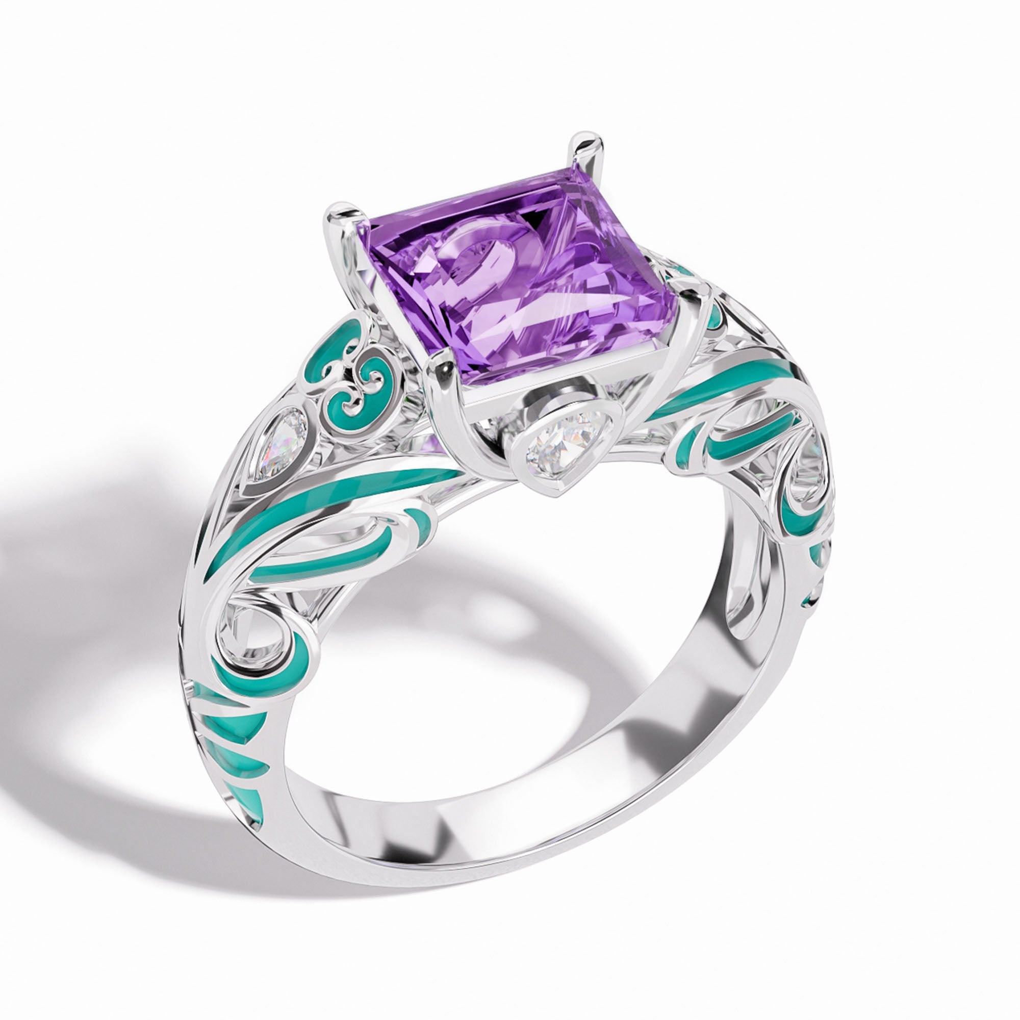 Rosemary's Loyalty Ring - Amethyst - Serene Western