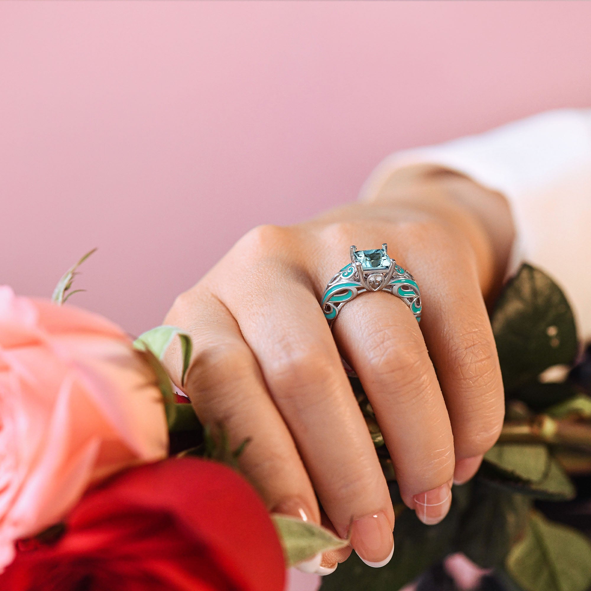 Rosemary's Loyalty Ring - Aquamarine - Serene Western