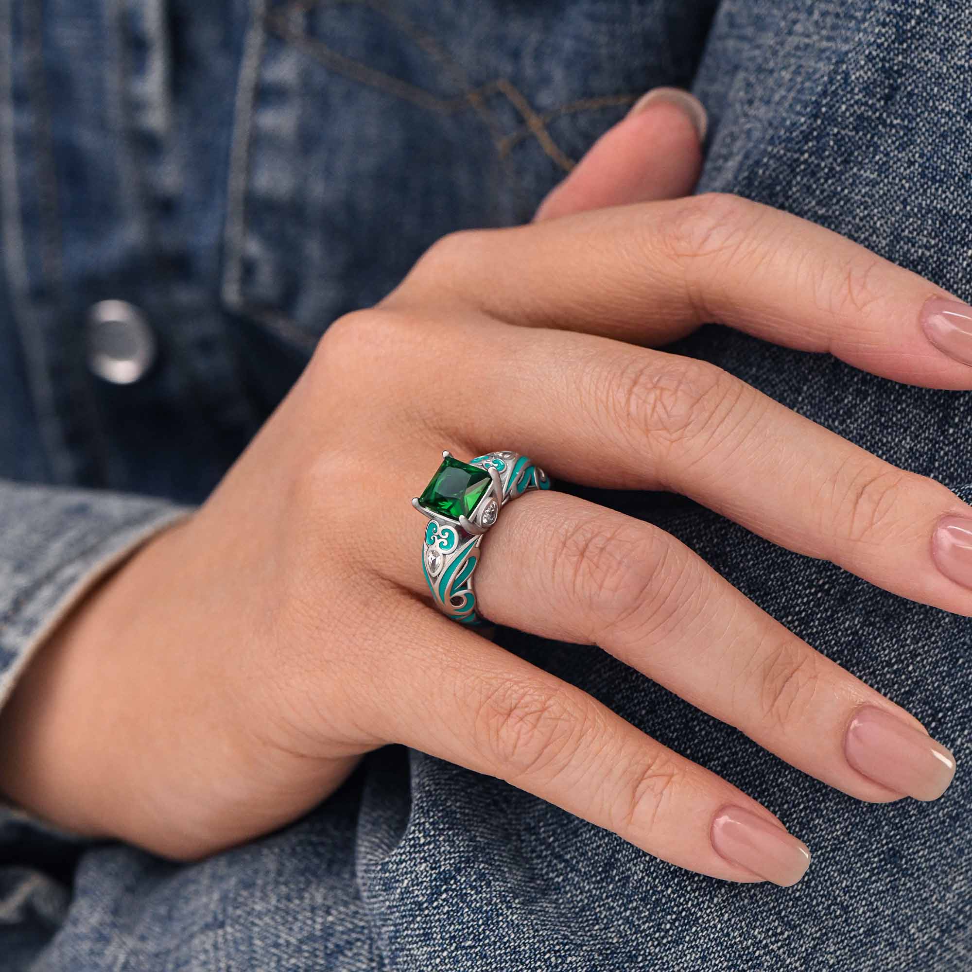 Rosemary's Loyalty Ring - Emerald - Serene Western