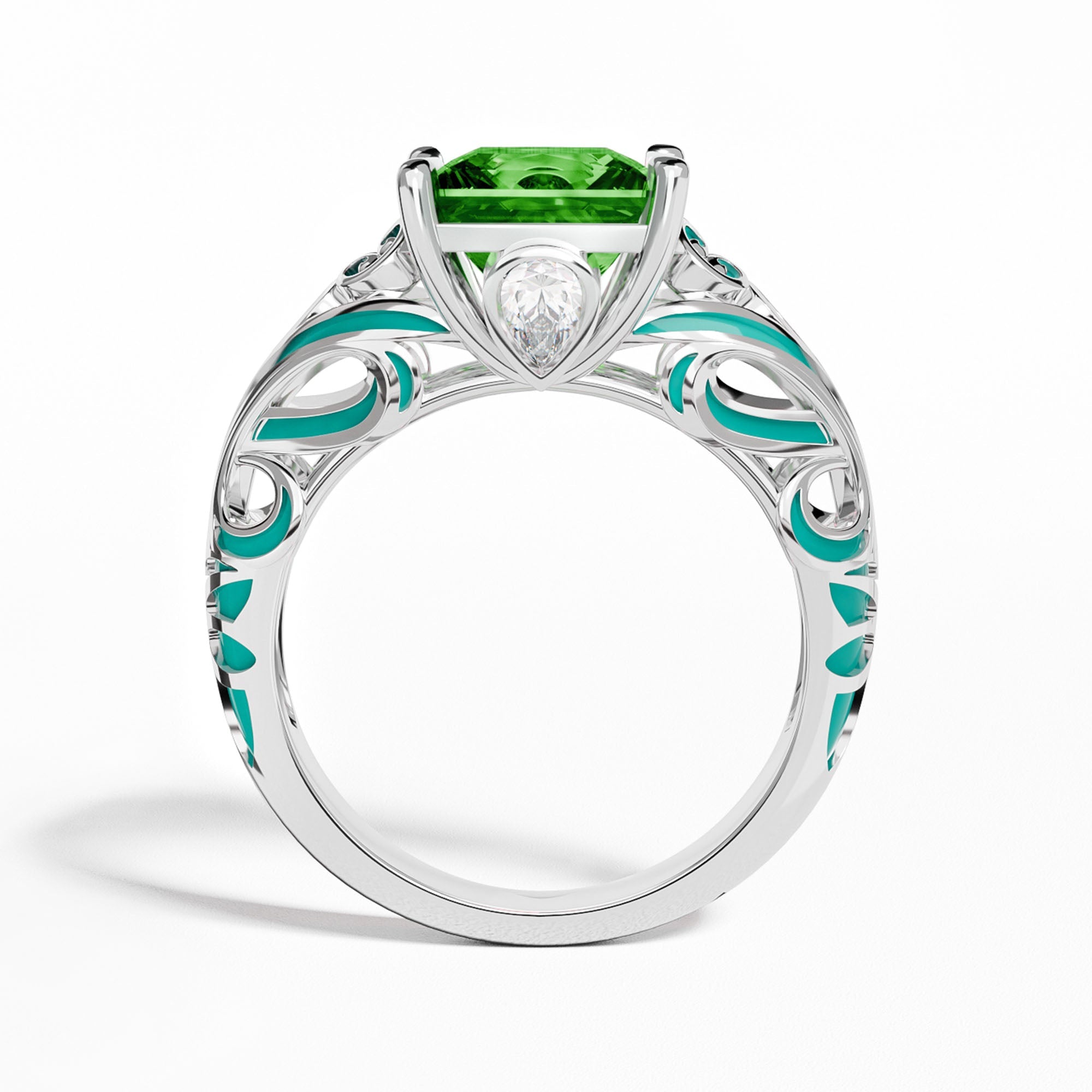 Rosemary's Loyalty Ring - Emerald - Serene Western