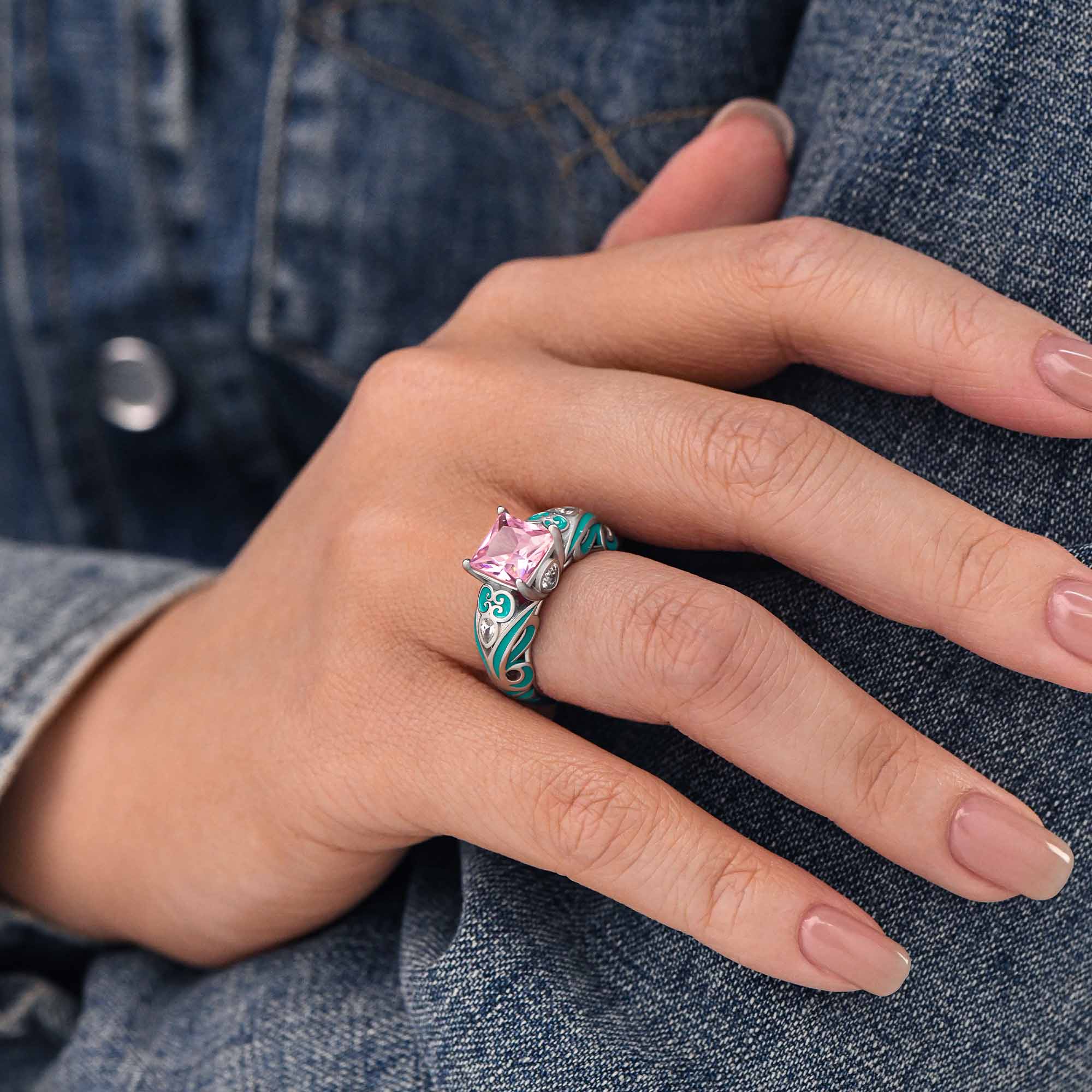 Rosemary's Loyalty Ring - Rose Quartz - Serene Western