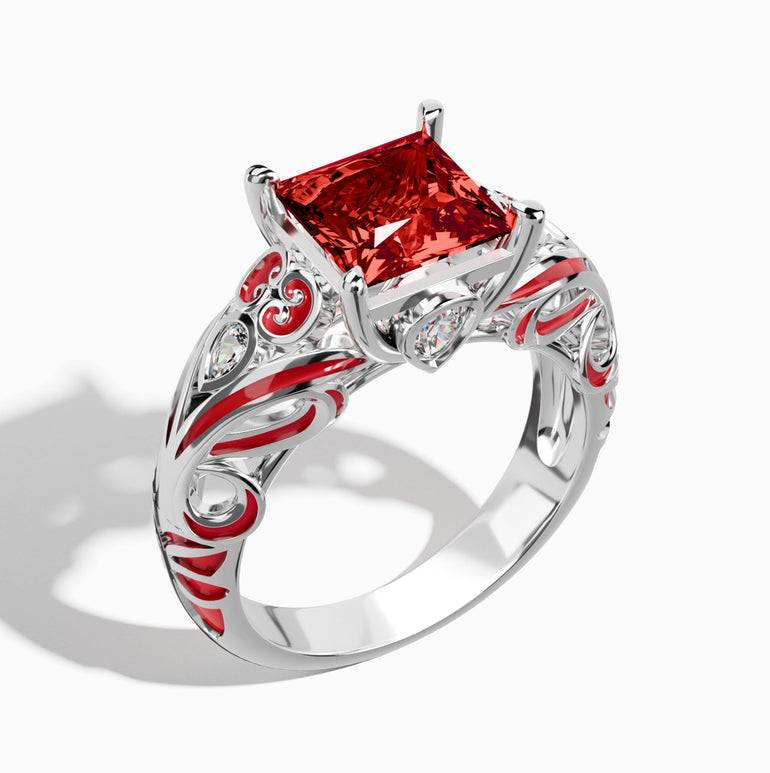 Rosemary's Loyalty Ring - Ruby - Serene Western