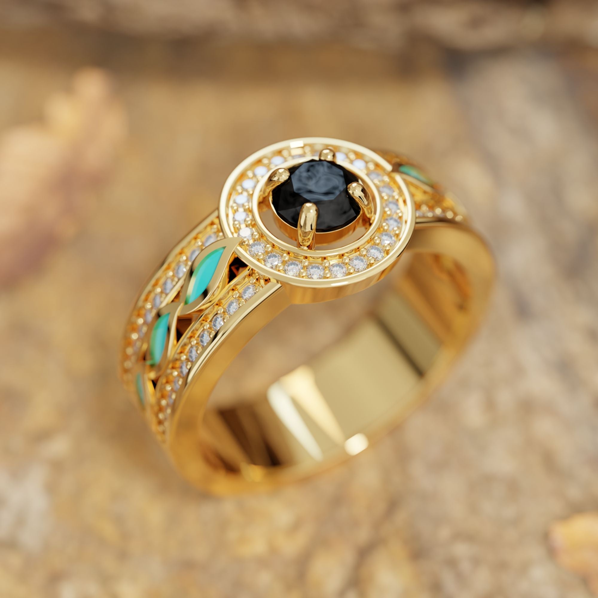 Shining Rodeo Ring - Black Onyx - Serene Western