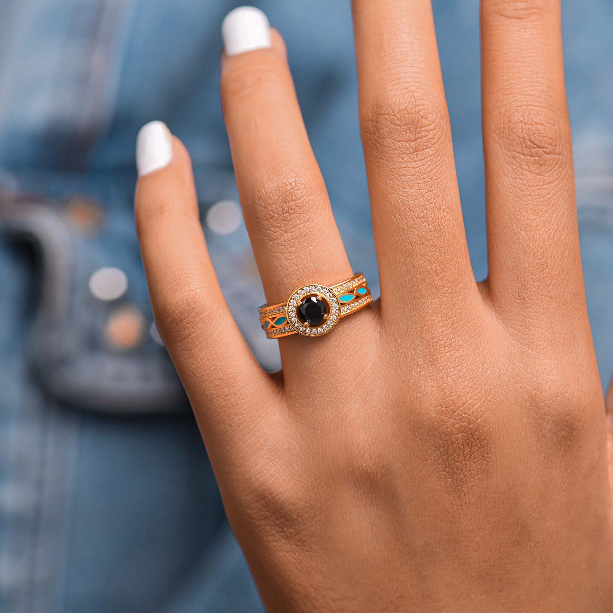 Shining Rodeo Ring - Black Onyx - Serene Western