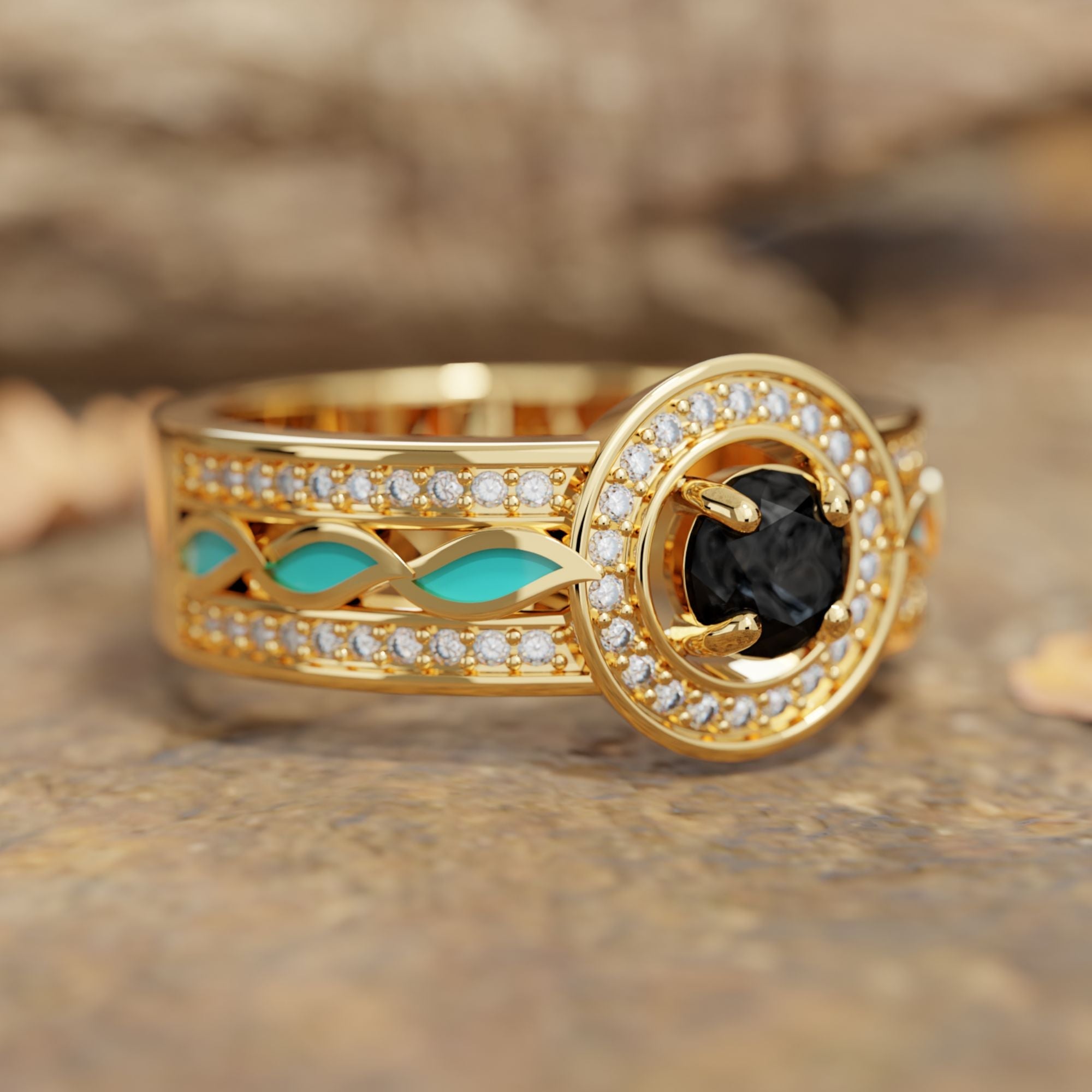 Shining Rodeo Ring - Black Onyx - Serene Western