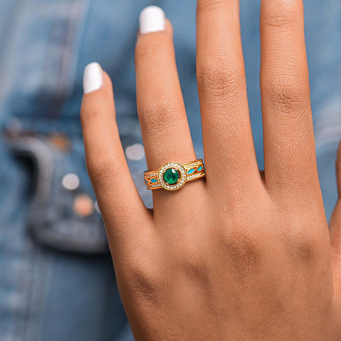 Shining Rodeo Ring - Emerald