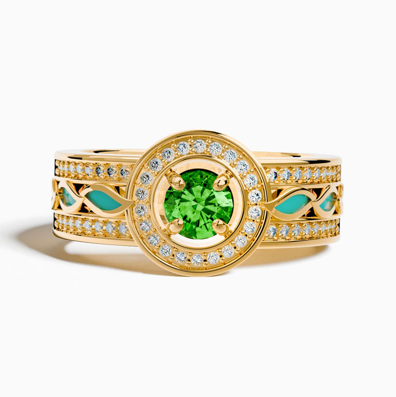 Shining Rodeo Ring - Emerald - Serene Western