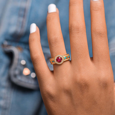 Shining Rodeo Ring - Ruby