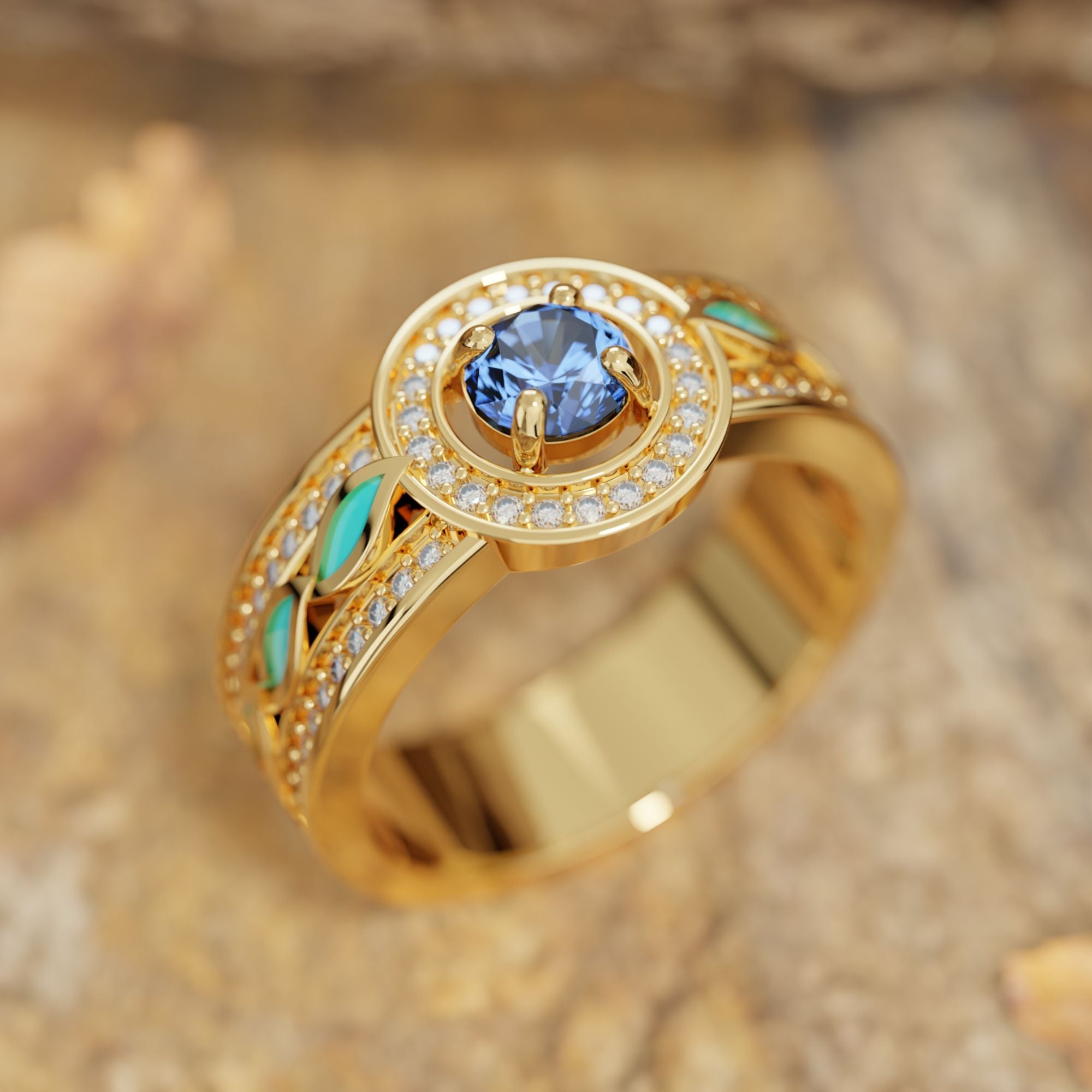 Shining Rodeo Ring - Sapphire - Serene Western