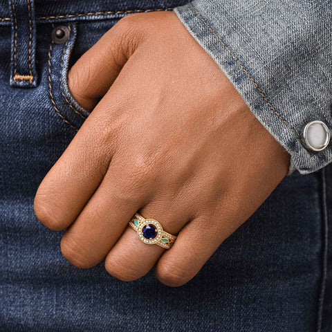 Shining Rodeo Ring - Sapphire