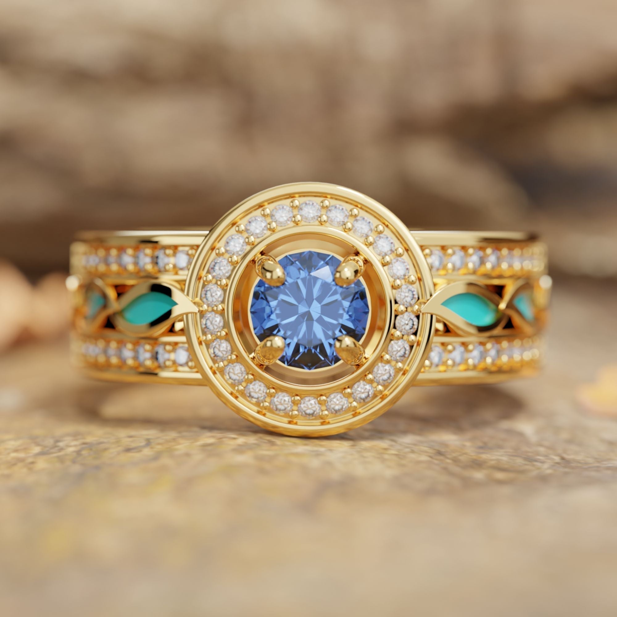 Shining Rodeo Ring - Sapphire - Serene Western