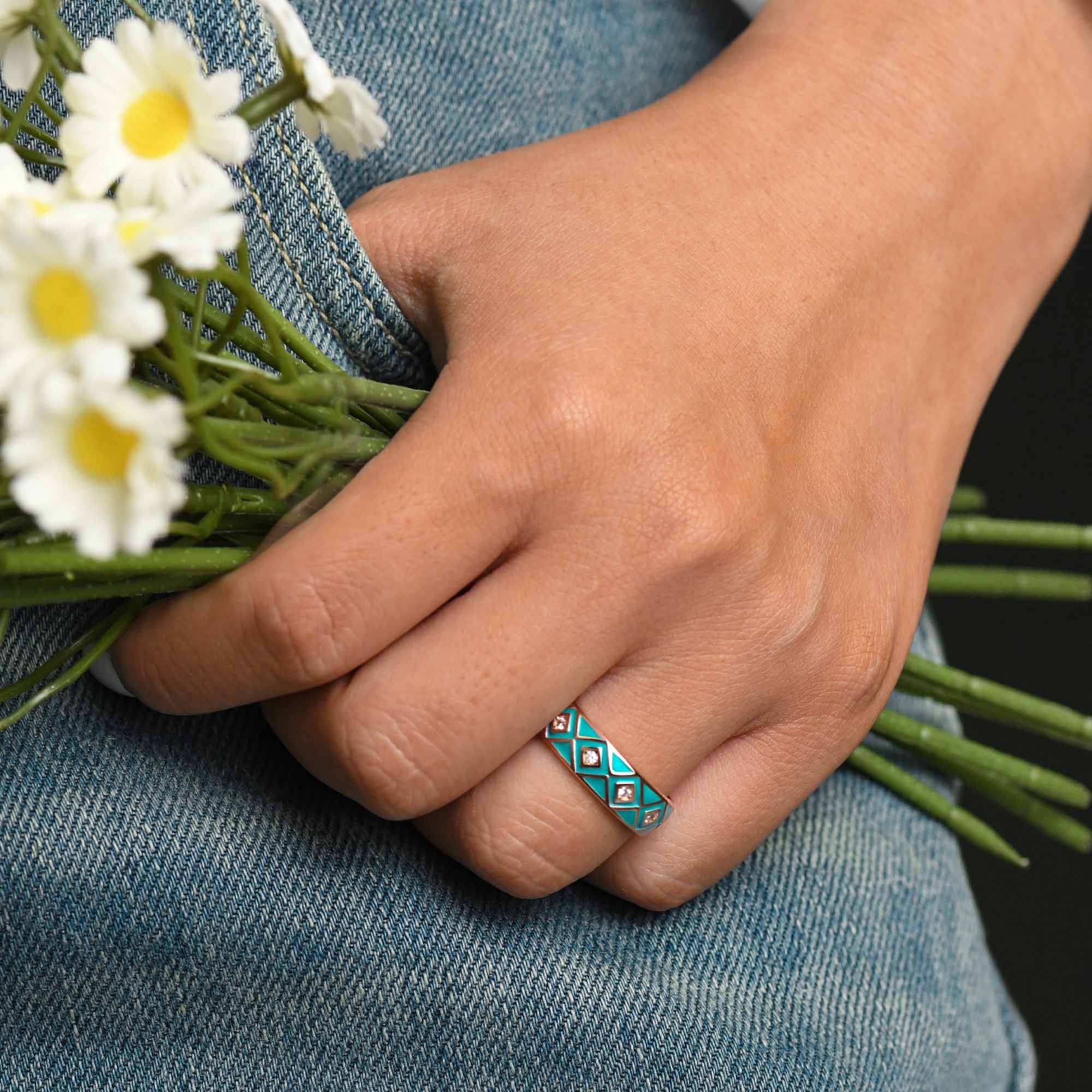 Sierra Geometric Ring - Serene Western