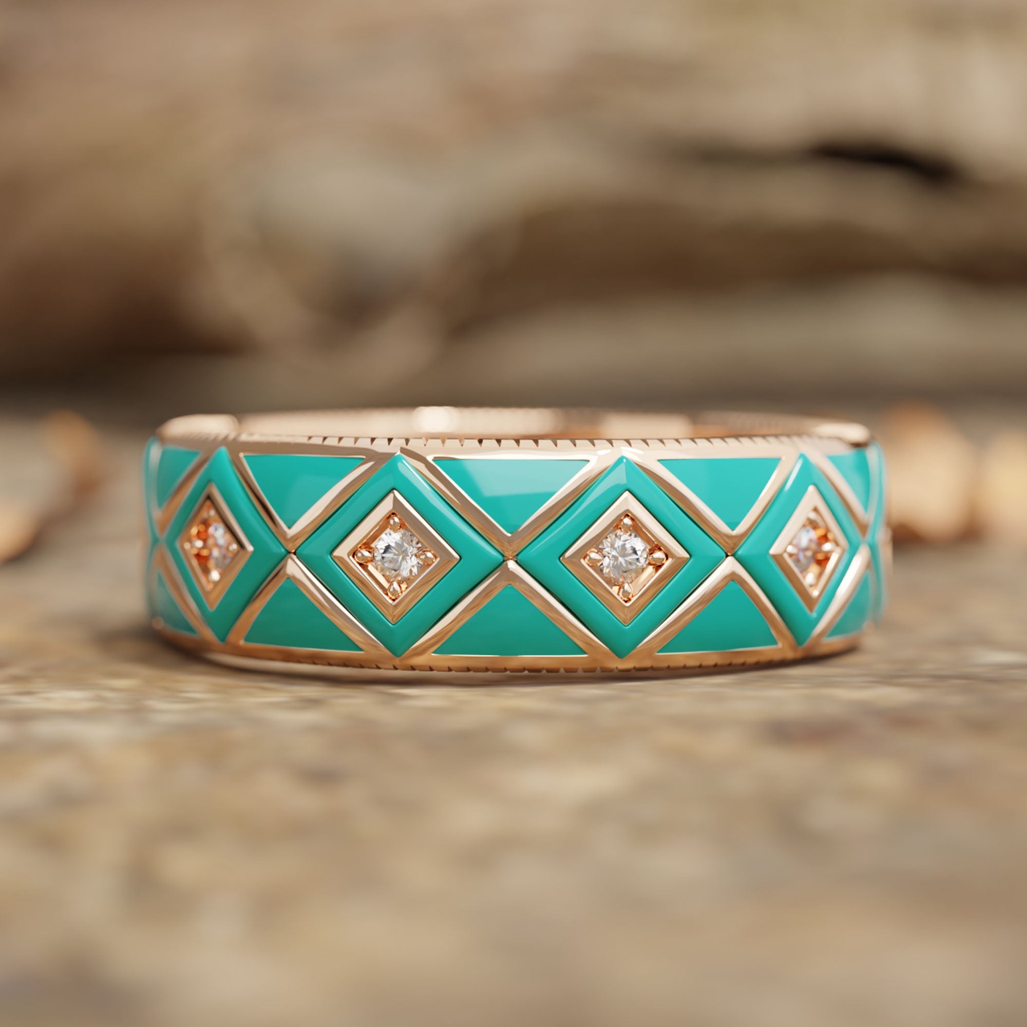 Sierra Geometric Ring - Serene Western