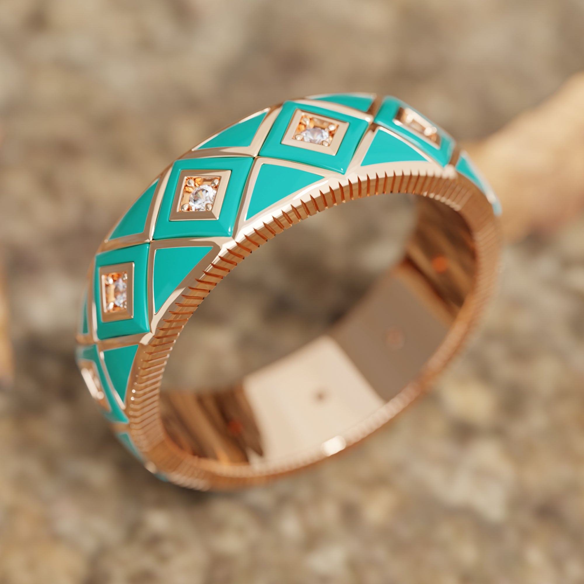 Sierra Geometric Ring - Serene Western