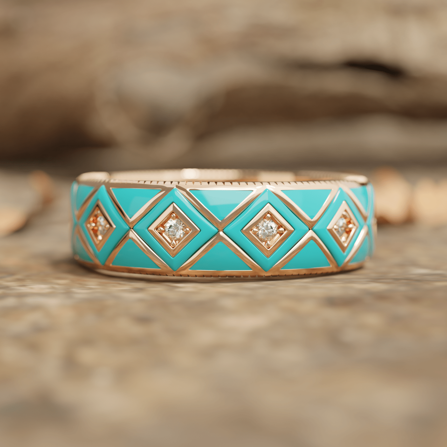 Sierra Geometric Ring - Serene Western