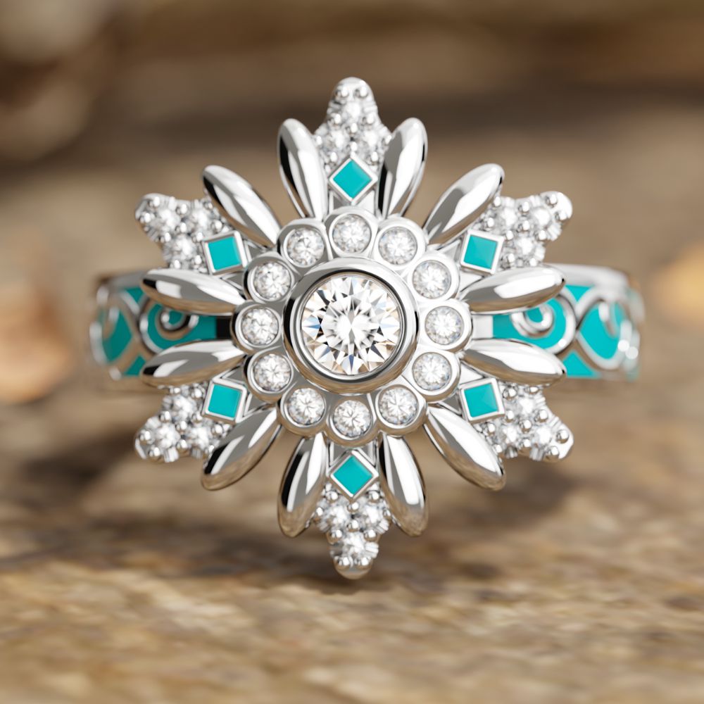 Snowbound Mystery Ring - Serene Western