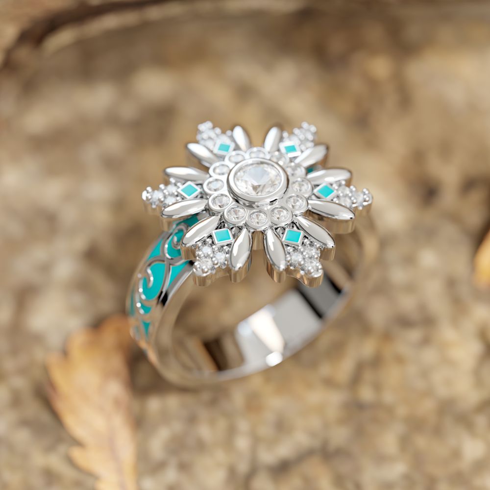 Snowbound Mystery Ring - Serene Western